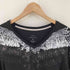 アルマーニエクスチェンジ ARMANI EXCHANGE Y2K フェザープリント ロングスリーブ Vネック Tシャツ メンズ XS