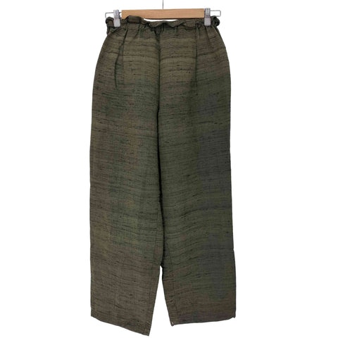 Y.A.Acc ワイエーアク silk tuck pants レディース