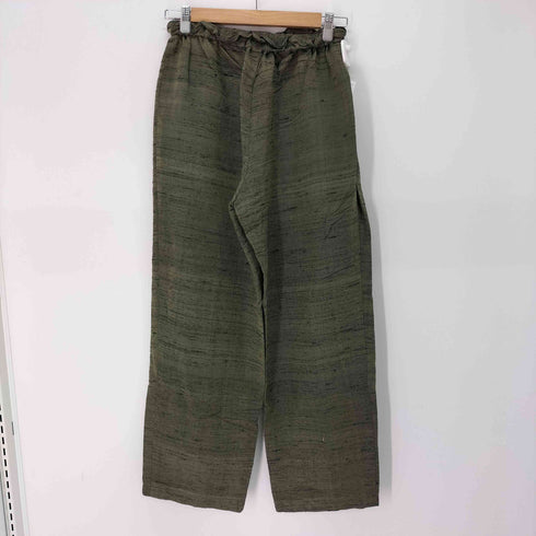 Y.A.Acc ワイエーアク silk tuck pants レディース