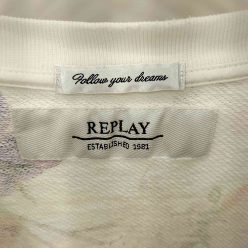 リプレイ REPLAY 花柄 スウェットトレーナー レディース XXS