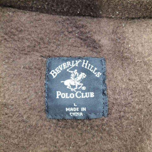 ビバリーヒルズポロクラブ BEVERLY HILLS POLO CLUB ロゴ 刺繍 ポリ フリース 異素材切替 ジャケット メンズ import:L