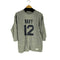 ウエアハウス WAREHOUSE NAVY プリント 七分袖 カットソー メンズ US:40