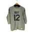 ウエアハウス WAREHOUSE NAVY プリント 七分袖 カットソー メンズ US:40