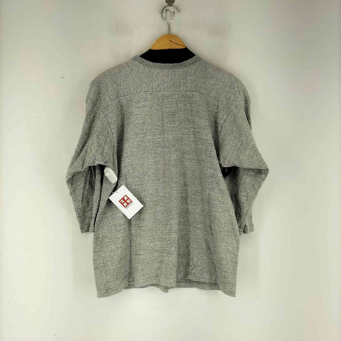 ウエアハウス WAREHOUSE NAVY プリント 七分袖 カットソー メンズ US:40