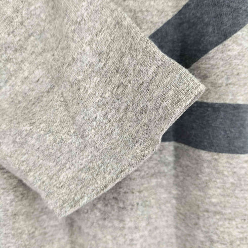 ウエアハウス WAREHOUSE NAVY プリント 七分袖 カットソー メンズ US:40