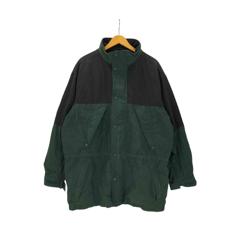 エディーバウアー Eddie Bauer OUTDOOR OUTFITTERS 裏地フリース スイッチングカラー コットン ナイロン ジャケット メンズ import:XL