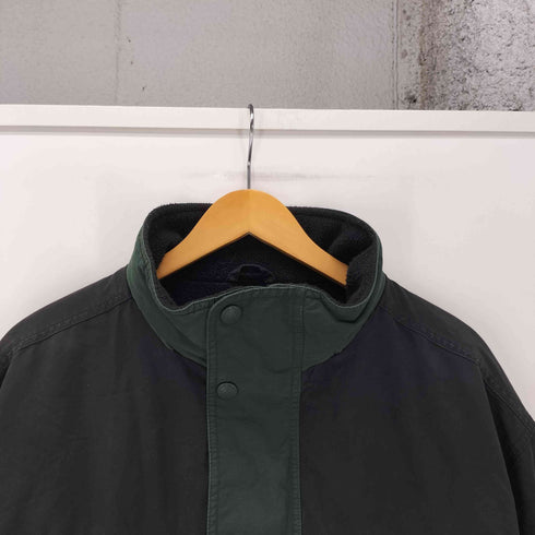 エディーバウアー Eddie Bauer OUTDOOR OUTFITTERS 裏地フリース スイッチングカラー コットン ナイロン ジャケット メンズ import:XL
