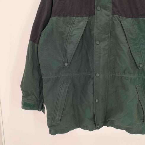 エディーバウアー Eddie Bauer OUTDOOR OUTFITTERS 裏地フリース スイッチングカラー コットン ナイロン ジャケット メンズ import:XL