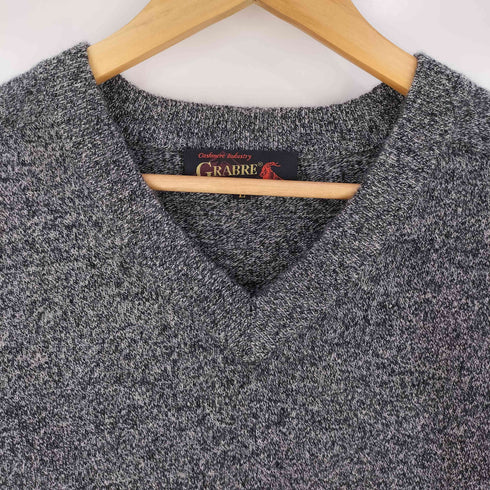 grabre カシミヤ100% Vネックセーター メンズ import:L
