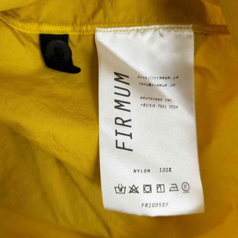 フィルマム FIRMUM 22AW ナイロンタッサー/ガーメントダイ 台襟付きシャツカラー オーバ-サイズ メンズ import:S