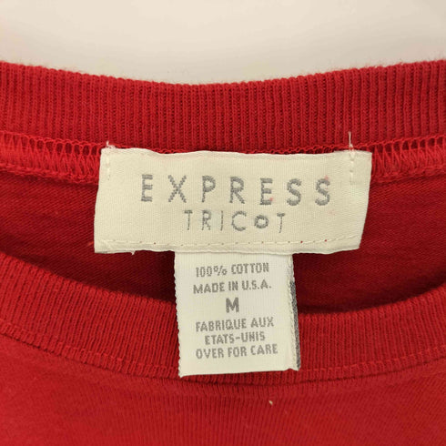 EXPRESS TRICOT USA製 フロントプリント クルーネック半袖Tシャツ メンズ M