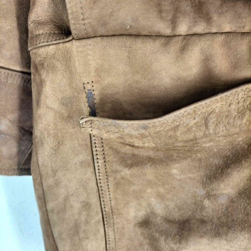 genuine leather THERMOLITE リアルスエードカーコート メンズ M