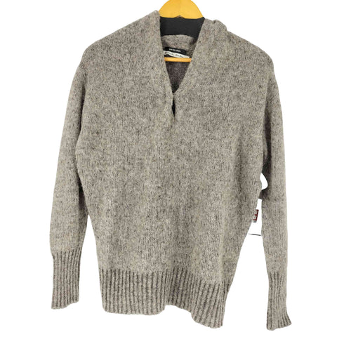 パドカレ pas de calais アルパカ混 Vネックセーター レディース JPN:38