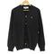 プレイコムデギャルソン PLAY COMME des GARCONS AD2021/7 V-Neck Cardigan With Red Small Emblem TOP紡毛ラムウール天竺 カーディガン メンズ JPN:L