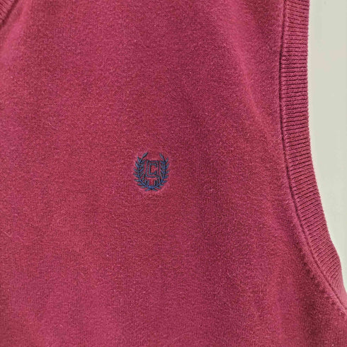 チャップス CHAPS ロゴ刺繍 Vネックコットンニットベスト メンズ JPN:XXL