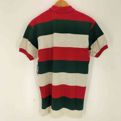 ポロバイラルフローレン Polo by RALPH LAUREN 90s ポニー刺繍ボーダー鹿の子ポロシャツ メンズ import:S