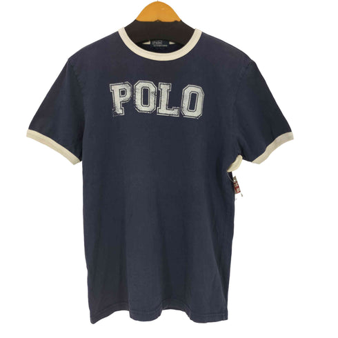 ポロバイラルフローレン Polo by RALPH LAUREN 90s プリントリンガーTシャツ メンズ