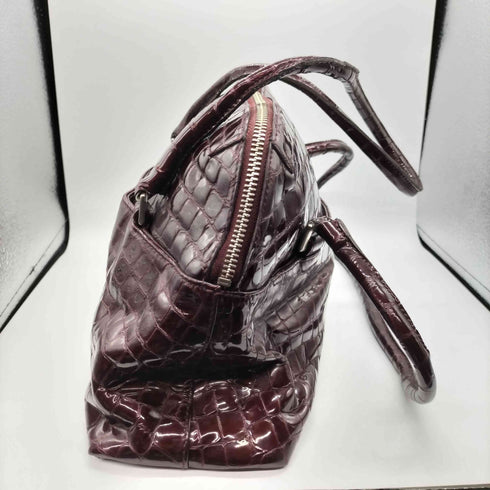 Mantana paris クロコ 型押し パテントレザー ワンショルダー バッグ レディース