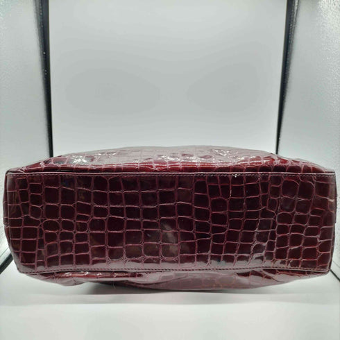 Mantana paris クロコ 型押し パテントレザー ワンショルダー バッグ レディース