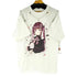 ジップデザイン 女の子プリント Tシャツ メンズ JPN:L