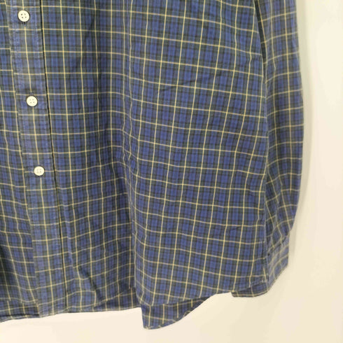 ラルフローレン RALPH LAUREN CUSTOM FIT コットンチェック ボタンダウン シャツ メンズ import:XXL