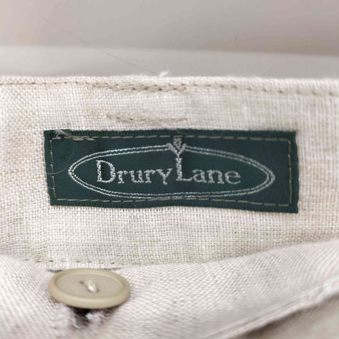 Drury Lane リネン100 タック ストレート スラックス レディース W66