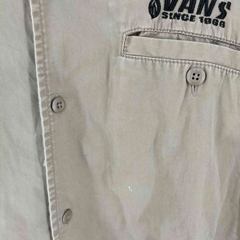 バンズ VANS 90S バックプリント オープンカラーシャツ メンズ