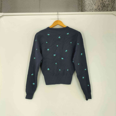 ティティベイト titivate フラワー刺繍 レーヨン混 ニット カーディガン レディース JPN:M