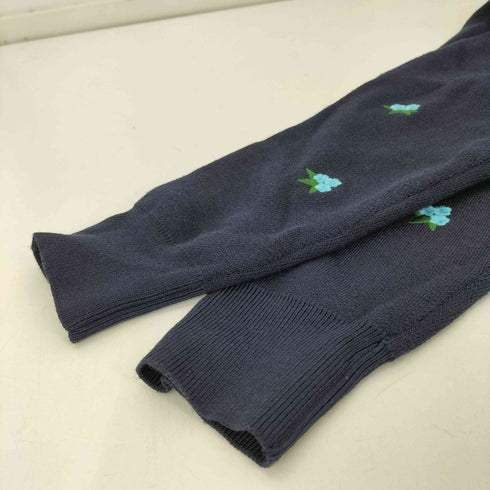ティティベイト titivate フラワー刺繍 レーヨン混 ニット カーディガン レディース JPN:M