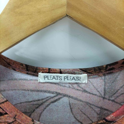 プリーツプリーズイッセイミヤケ PLEATS PLEASE ISSEY MIYAKE 牡丹 花柄 カットソー レディース JPN:3