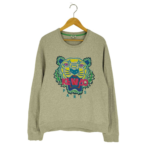 ケンゾーパリス KENZO PARIS 虎刺繍 クルーネック トレーナー メンズ JPN:L