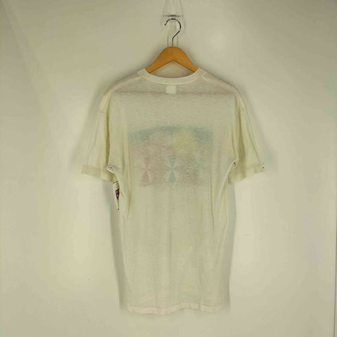 袖裾シングル イラスト クルーネックTシャツ メンズ