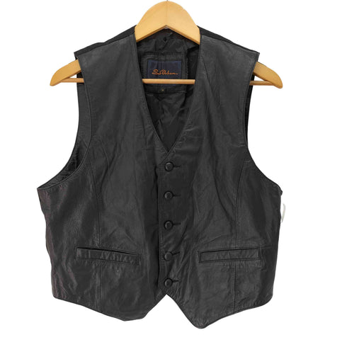 Sub Urban レザー切替 ジレ メンズ import:M