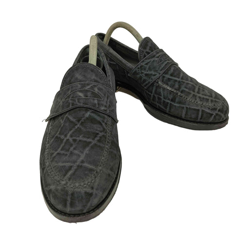 F.LLI Giacometti エレファント レザー コイン ローファー メンズ EUR:40
