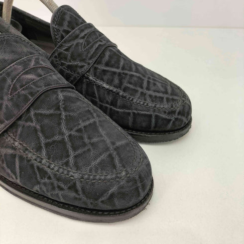 F.LLI Giacometti エレファント レザー コイン ローファー メンズ EUR:40