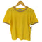 イヴサンローラン Yves Saint Laurent リブ ラメ切替 コットン カットソー レディース import:M