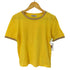 イヴサンローラン Yves Saint Laurent リブ ラメ切替 コットン カットソー レディース import:M