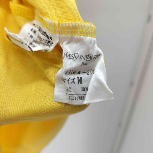 イヴサンローラン Yves Saint Laurent リブ ラメ切替 コットン カットソー レディース import:M