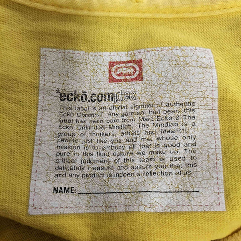 ecko complex USA製 プリント クルーネック タンクトップ メンズ import:XL