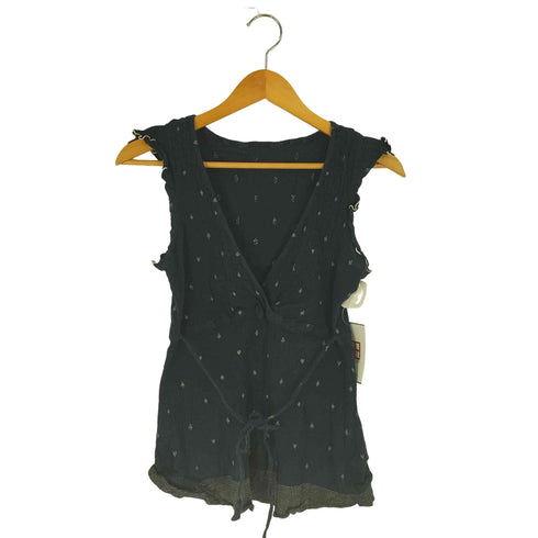 ツモリチサト TSUMORI CHISATO リボン ドット フリルタンクトップ レディース US:0-2