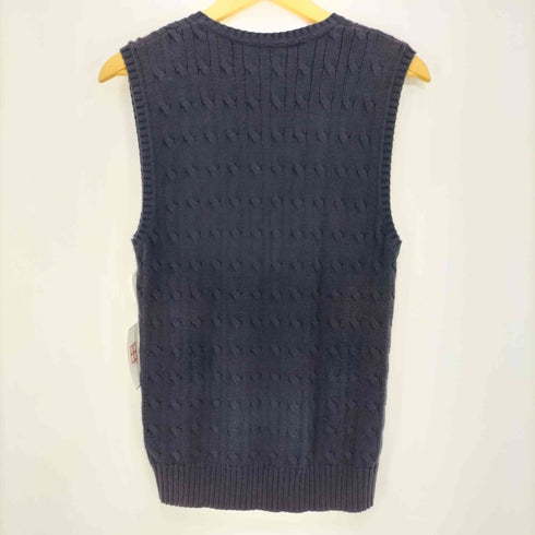 ポロラルフローレン POLO RALPH LAUREN 現行タグ ポニー刺繍 ケーブル編み コットン ニットベスト メンズ import:L