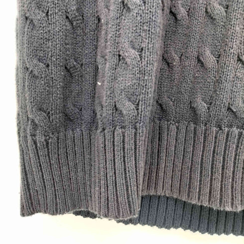 ポロラルフローレン POLO RALPH LAUREN 現行タグ ポニー刺繍 ケーブル編み コットン ニットベスト メンズ import:L
