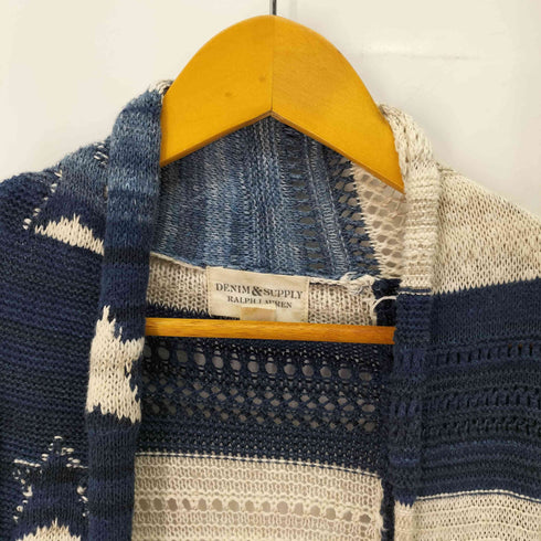 デニムアンドサプライラルフローレン DENIM&SUPPLY RALPH LAUREN コットンリネン フリンジ カーディガン レディース import:L