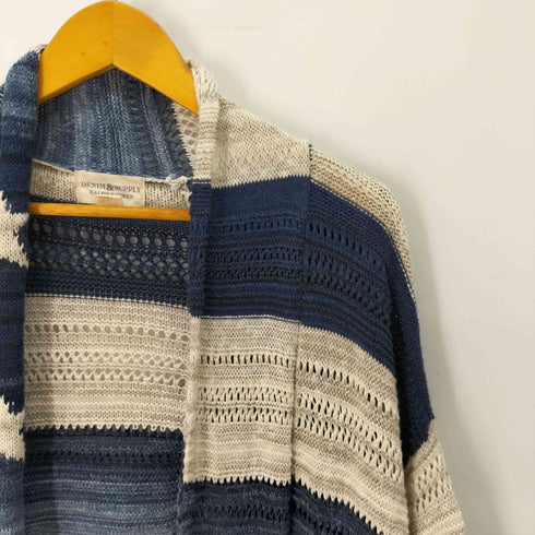 デニムアンドサプライラルフローレン DENIM&SUPPLY RALPH LAUREN コットンリネン フリンジ カーディガン レディース import:L
