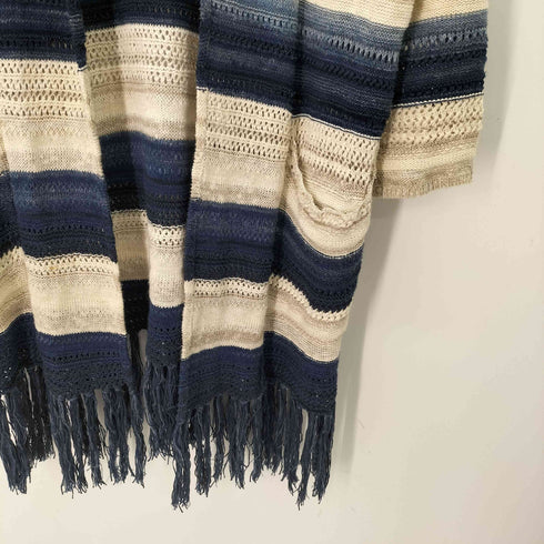 デニムアンドサプライラルフローレン DENIM&SUPPLY RALPH LAUREN コットンリネン フリンジ カーディガン レディース import:L