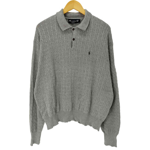 ポロゴルフラルフローレン POLO GOLF RALPH LAUREN コットン ニットポロ メンズ import:XL