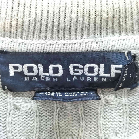 ポロゴルフラルフローレン POLO GOLF RALPH LAUREN コットン ニットポロ メンズ import:XL