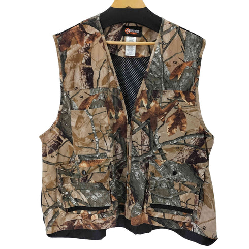 OUTFITTERS RIDGEM リアルツリーカモ 迷彩柄 ハンティング ベスト メンズ 2XL
