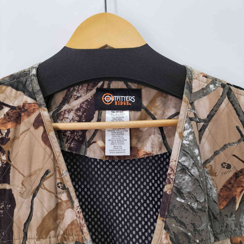 OUTFITTERS RIDGEM リアルツリーカモ 迷彩柄 ハンティング ベスト メンズ 2XL