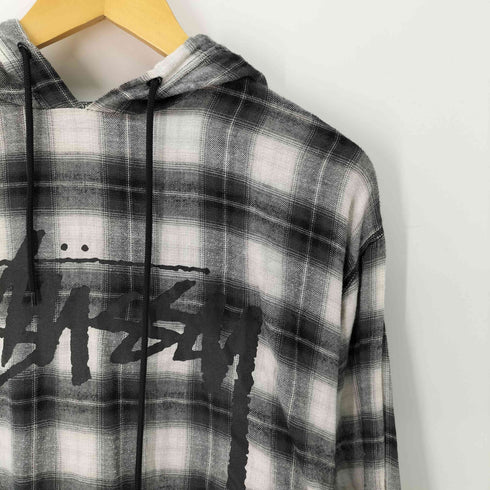 ステューシー Stussy オンブレチェック プルオーバー シャツパーカー メンズ import:S